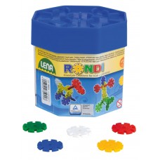 LENA - SET CONSTRUCTII RONDI - 170 PCS / 25 MM - 5 CULORI - 35945