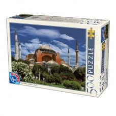 SUPER PUZZLE 500 PIESE- PEISAJE DE ZI-MOSCHEEA SFANTA SOFIA-ISTAMBUL (TURCIA) - 50328-04