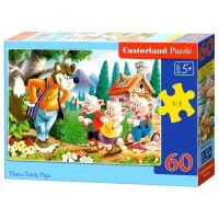 PUZZLE CASTORLAND - 60 PCS - CEI TREI PURCELUSI - CA06519 PUZZLE CASTORLAND - 60 PCS - CEI TREI PURCELUSI - CA06519