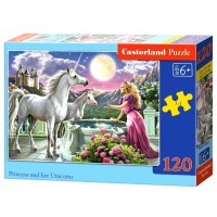 PUZLE 120 - PRINTESA SI UNICORNII - CA13098