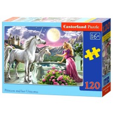 PUZLE 120 - PRINTESA SI UNICORNII - CA13098