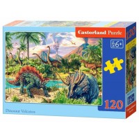 PUZZLE 120 - DINOSAUR SI VULCANUL - CA13234 PUZZLE 120 - DINOSAUR SI VULCANUL - CA13234