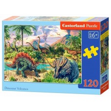 PUZZLE 120 - DINOSAUR SI VULCANUL - CA13234