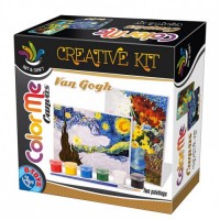 COLOR ME VAN GOGH-FLOWERS IN BLUE VASE/ STARRY NIGHT - 68521