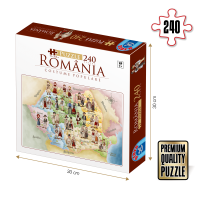 PUZZLE EDUCATIV - 240 PCS - ROMANIA - COSTUME POPULARE - 79015 PUZZLE EDUCATIV - 240 PCS - ROMANIA - COSTUME POPULARE - 79015