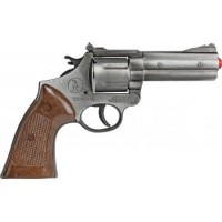GONHER - REVOLVER POLITIE CULOARE ARGINT 12 CAPSE - GH3127/1