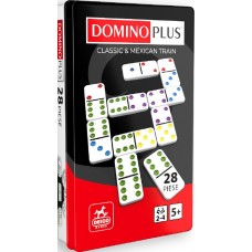 DOMINO PLUS - 2 VARIANTE DE JOC - CUTIE METALICA - JOC EDUCATIV - 15433