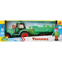 LENA - TRUCKIES - 38 CM - TRACTOR CU REMORCA CU FIGURINA - 01625