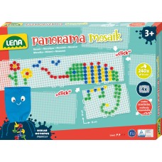 LENA - MOZAIC PANORAMIC XL TRANSPARENT - ( 240 PCS - 4 CULORI) - 15MM - 35616 LENA - MOZAIC PANORAMIC XL TRANSPARENT - ( 240 PCS - 4 CULORI) - 15MM - 35616