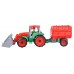 LENA - TRUXX - TRACTOR CU FIGURINA SI REMORCA - 53 CM - 04428