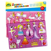 LENA - SABLOANE DE DESEN - PRINTESE SI BALERINE -  ( 2 BUC/SET ) - 65766