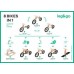 BICICLETA LEG & GO 3 IN 1 - FARA PEDALE - BALANCE BIKE