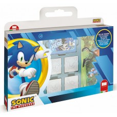 SET CREATIE - STAMPILE CU PERSONAJUL SONIC - 12 PCS - 7122