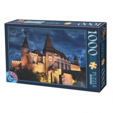 PUZZLE 1000 PIESE- IMAGINI DIN ROMANIA - 74775 - (63038-13) - CASTELUL CORVIN HUNEDOARA (NOAPTEA) - 74775