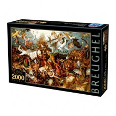 SUPER PUZZLE 2000 PIESE - PIETER BREUGHEL - HAFLINGERS -72900-02 - THE FALL OF THE REBEL ANGELS