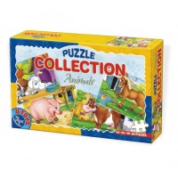 PUZZLE COLLECTION ANIMALE - 4 PUZZLE - 24,35,48,60 PCS - 60518