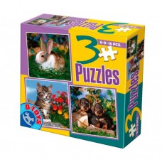 3 PUZZLE- ANIMALE DOMESTICE FOTO - 63045-02