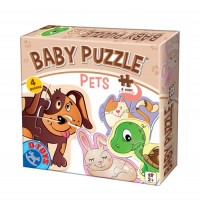 BABY PUZZLE PETS - 4 PUZZLE - DE LA 2 ANI - 71255 BABY PUZZLE PETS - 4 PUZZLE - DE LA 2 ANI - 71255