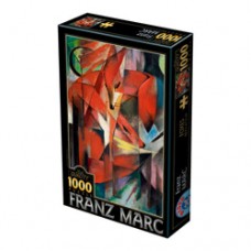 SUPER PUZZLE 1000 PIESE - FRANZ MARC - FOXES - EXPRESIONISM - 72856-01