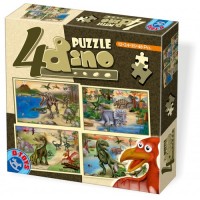 4 PUZZLE - DINO - ( 12-24-35-48 PCS ) - 73051 4 PUZZLE - DINO - ( 12-24-35-48 PCS ) - 73051
