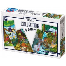 PUZZLE COLLECTION (24,35,48,60 pcs)- LA FONTAINE - FABULE - 4 PUZZLE - 74393 PUZZLE COLLECTION (24,35,48,60 pcs)- LA FONTAINE - FABULE - 4 PUZZLE - 74393
