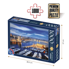 PUZZLE 1000 PCS - PEISAJE DE ZI - PORT MARSEILLE ( FRANTA ) 62154-16 - (74720) PUZZLE 1000 PCS - PEISAJE DE ZI - PORT MARSEILLE ( FRANTA ) 62154-16 - (74720)