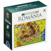 PUZZLE EDUCATIV - 240 PCS - ROMANIA - TARA TURISMULUI - 74225 PUZZLE EDUCATIV - 240 PCS - ROMANIA - TARA TURISMULUI - 74225