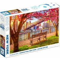 PUZZLE 500 PIESE- PEISAJE DE ZI-MANHATTAN- NEW YORK (USA) - 80677 - (50328-35)